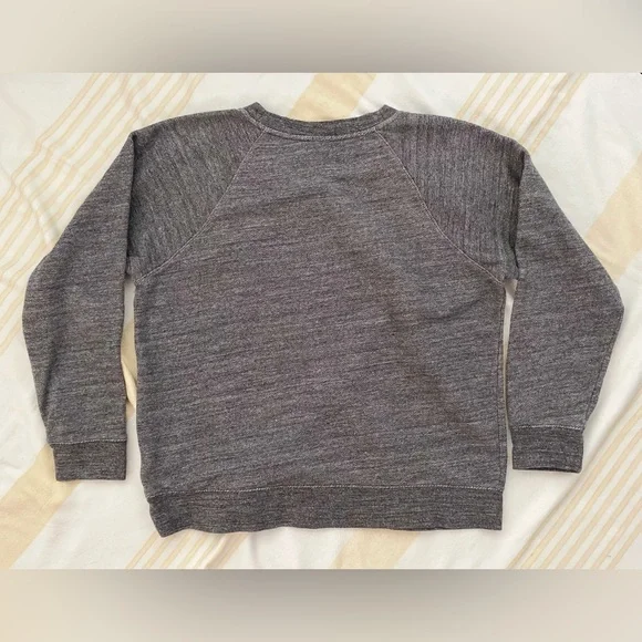 J. Crew 💎 Beloved Bejeweled Sweatshirt, Black Label, Raglan Sleeve, SZ L - Picture 13 of 14
